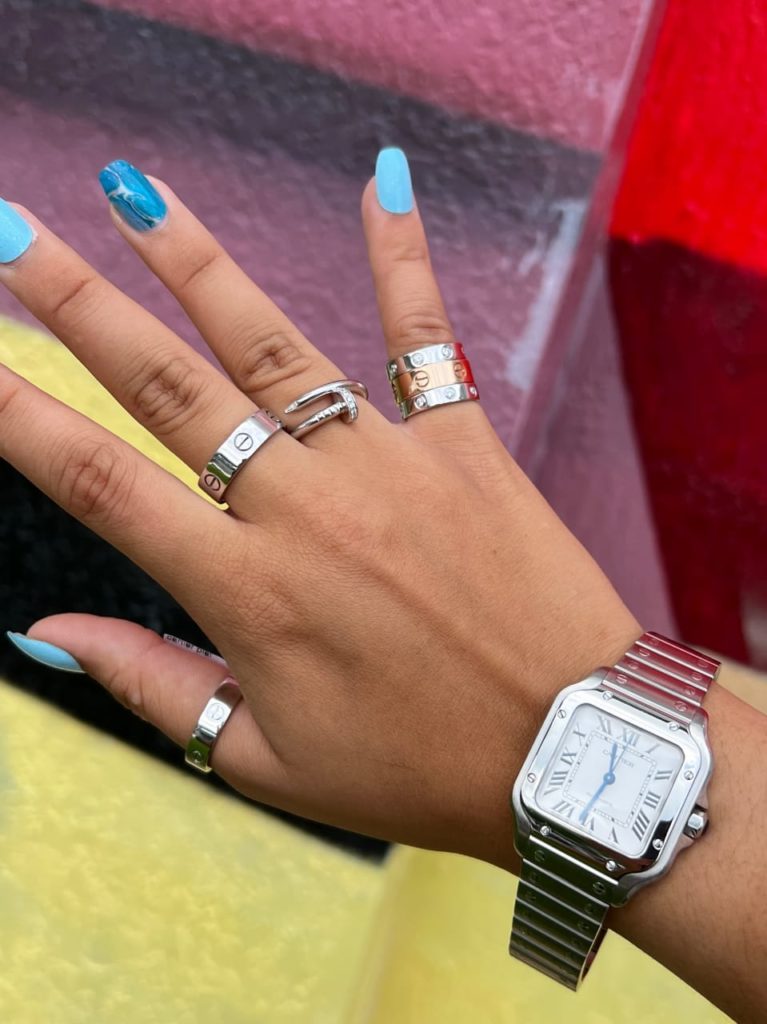 Cartier Love rings in 18K gold 