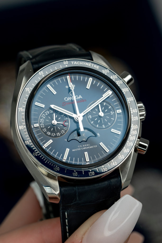 Omega Moonphase steel watch