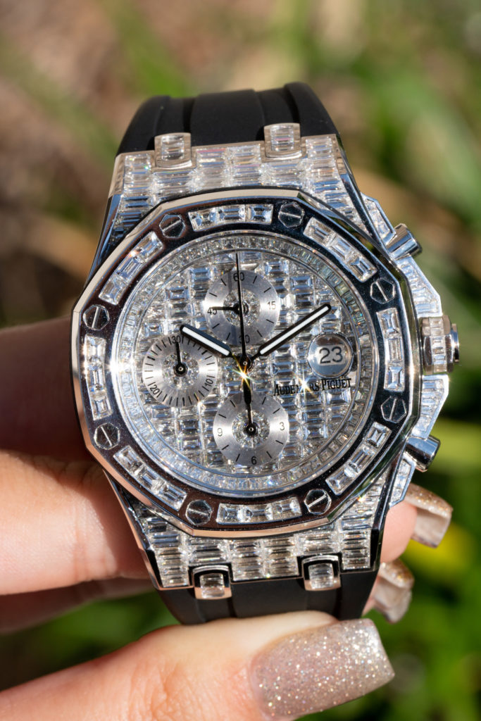 iced-out timepieces