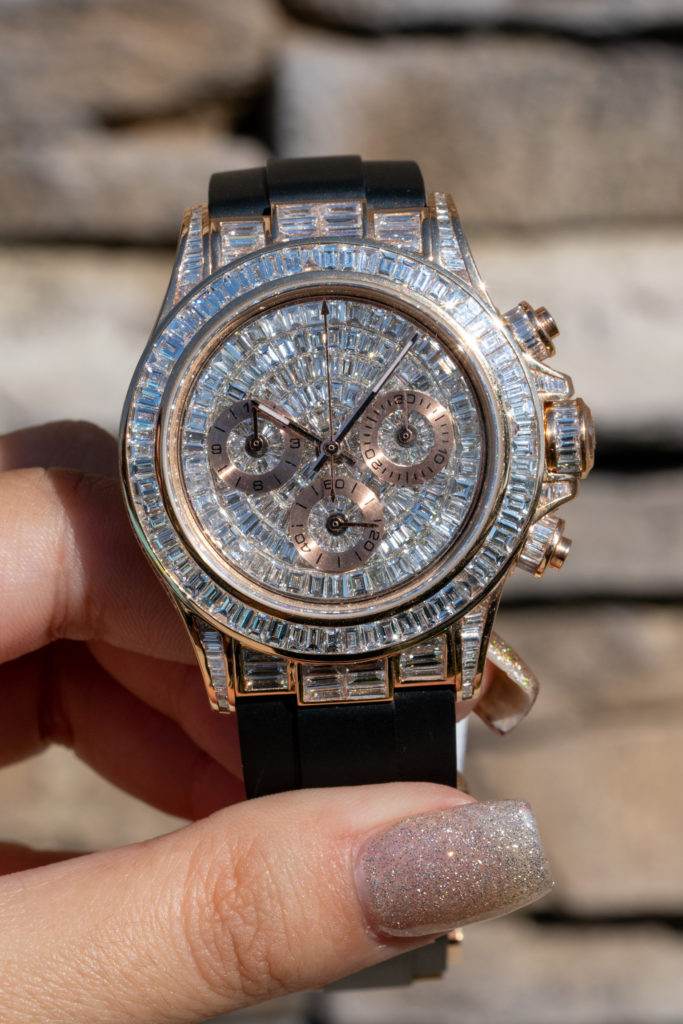 VVS diamond on an Audemars Piguet timepiece