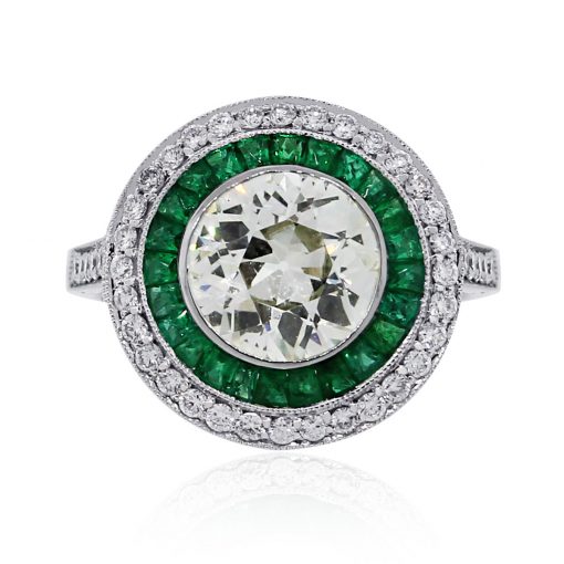 trendy engagement rings emerald