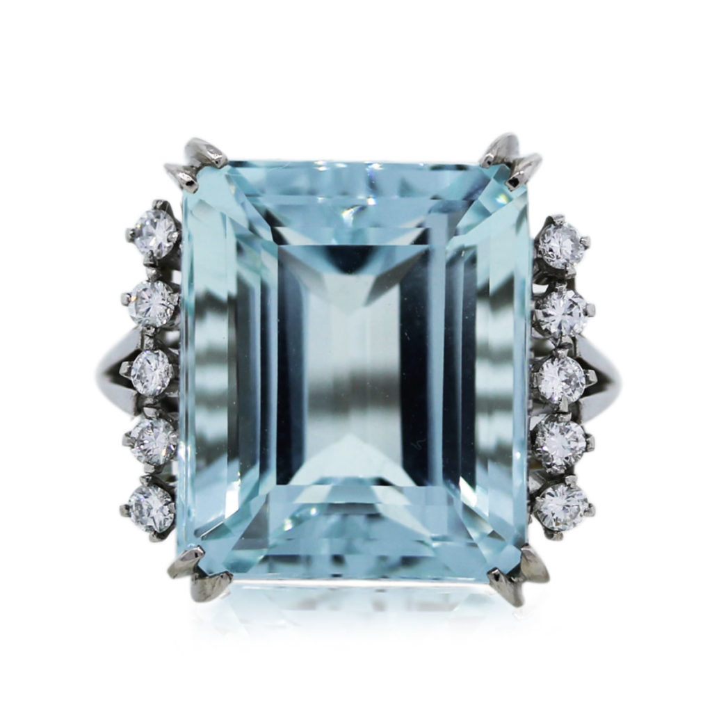 aquamarine jewelry ring