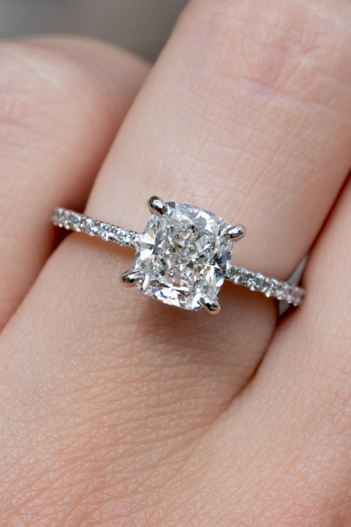 Stunning radiant-cut diamond rings