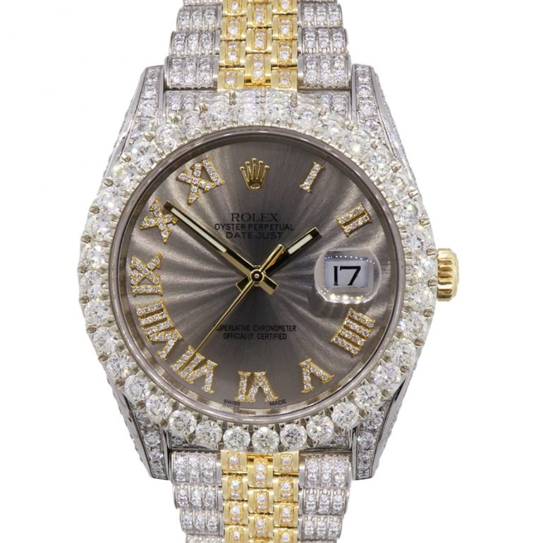 two tone date just with diamond