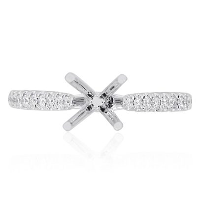 14k white gold diamond ring mounting