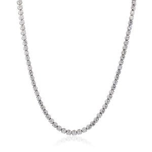 diamond tennis necklace long