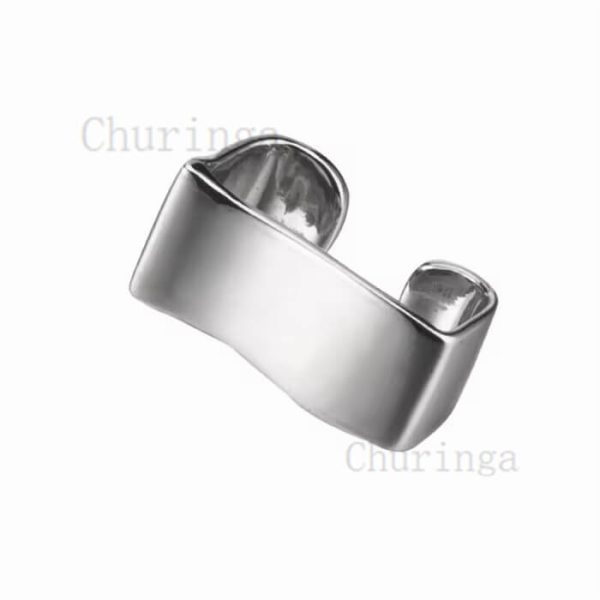 Minimalist Style Niche Geometry Smooth Surface Stainless Steel Ear Clip