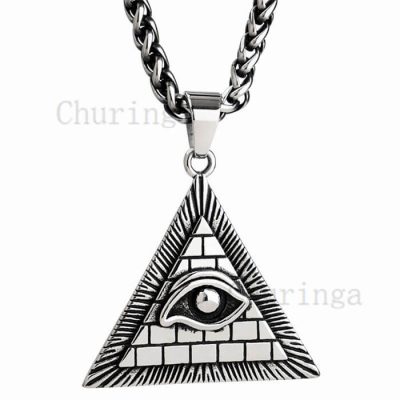 Omniscient Eye Stainless Steel Freemason Pendant