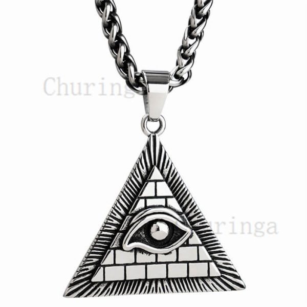 Omniscient Eye Stainless Steel Freemason Pendant