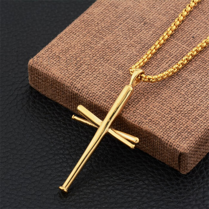 big gold cross necklace