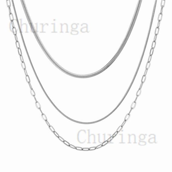 Multi-layer Design Fasion Style Stainless Steel Chain
