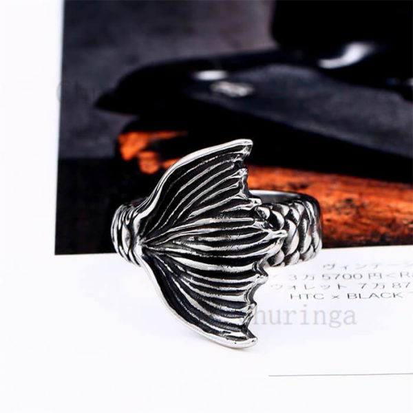 Stainless Steel Fishtall Ring