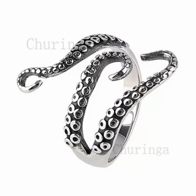 Stainless Stee Octopus Ring