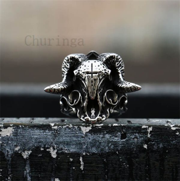Stainless Steel Sheep Ring