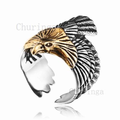 Stainless Steel Flying Eagle Vintage Ring