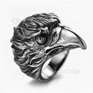Stainless Steel Majestic Retro Eagle Ring