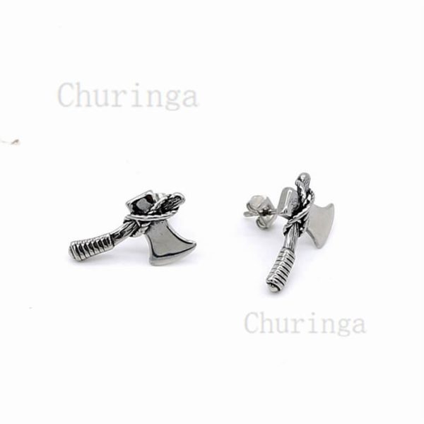 Retro Axe Design With Stylish Stainless Steel Stud Earrings