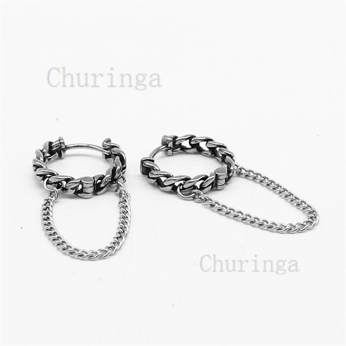 Chain Earring Custom,Jewelry Wholesale Stainless Steel Stainless Steel ...