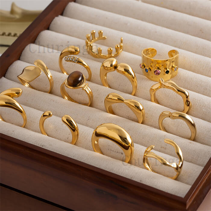 Gold Plated Jewelry-Rings