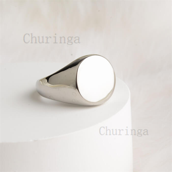 Custom Round Signet Ring