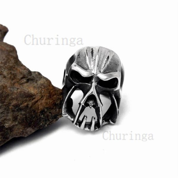 Stainless Steel Spooky Skull Ring