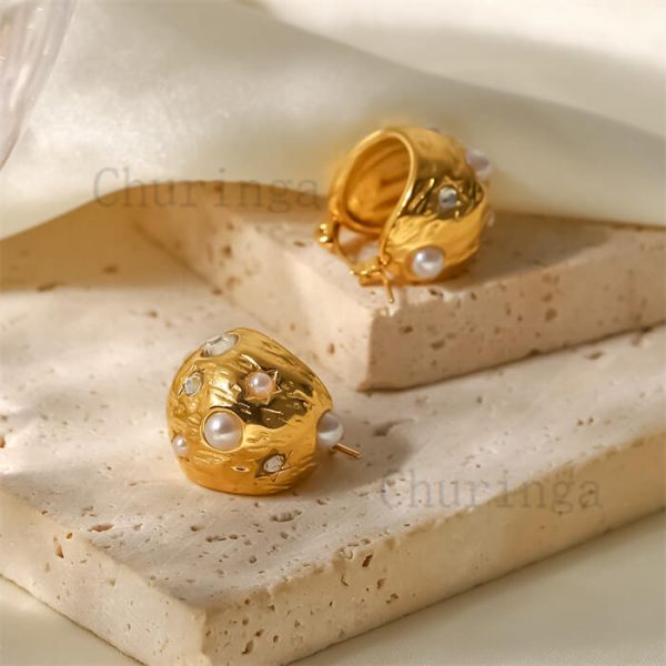 18K Gold Plated Earing,Stainless Steel Earring,Stainless Steel Fashion Earring, Fashion Earring