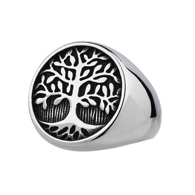 Occident Viking Tree of Life Stainless steel ring